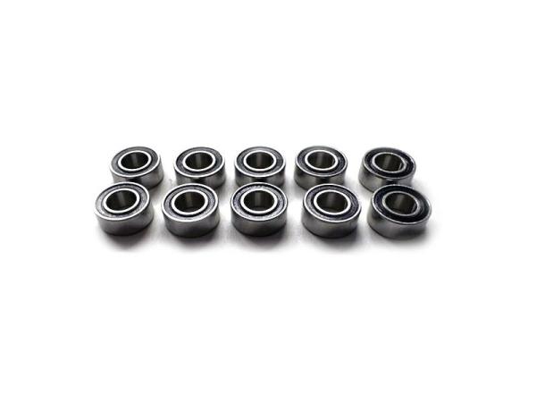 Kugellager 5x10x4, rostfrei, geölt, Gummi Dichtung (10)
